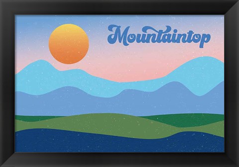 Framed Mountaintop Print