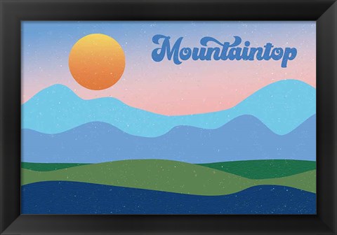 Framed Mountaintop Print