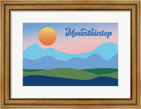 Framed Mountaintop Print