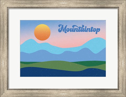 Framed Mountaintop Print