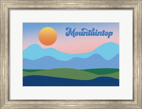 Framed Mountaintop Print