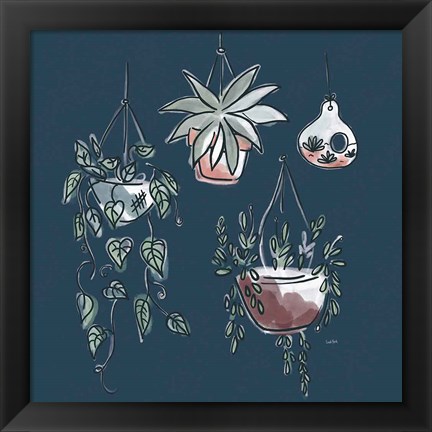 Framed Plants Life VII Print