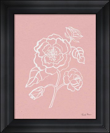 Framed Joyful Peonies IV Pink Print