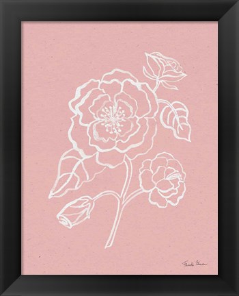 Framed Joyful Peonies IV Pink Print