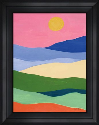 Framed Desert Landscape II Print