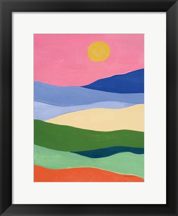 Framed Desert Landscape II Print