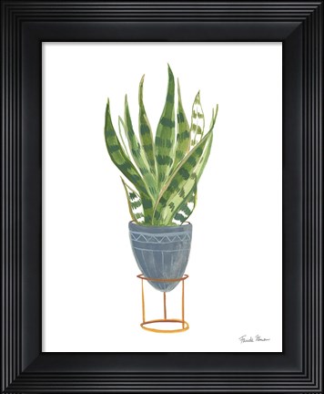 Framed Green House Plants IV Print