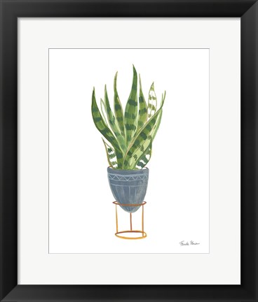 Framed Green House Plants IV Print