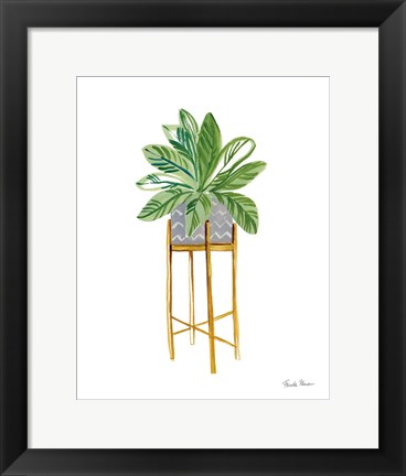 Framed Green House Plants I Print