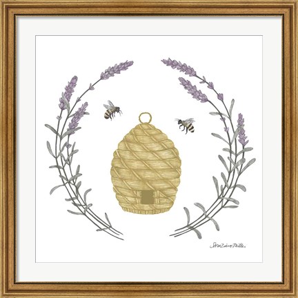 Framed Happy to Bee Home II Yellow Print