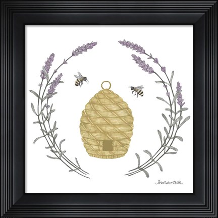 Framed Happy to Bee Home II Yellow Print