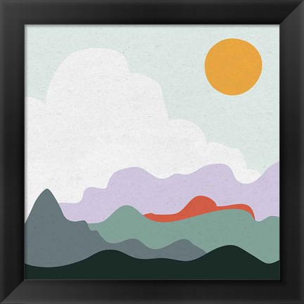 Framed Mountainous I Print