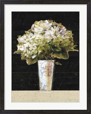 Framed Marche de Fleurs Bouquet Black Print
