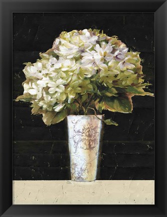 Framed Marche de Fleurs Bouquet Black Print