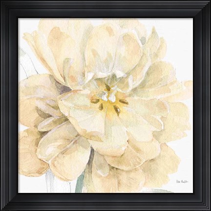 Framed Spring Meadow V Cream Print