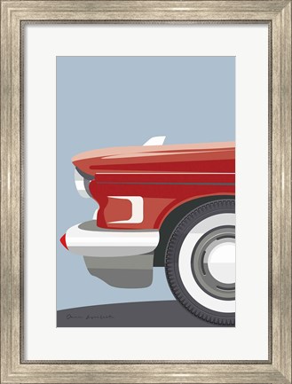 Framed American Vintage Car III Print