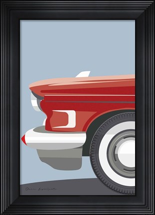 Framed American Vintage Car III Print