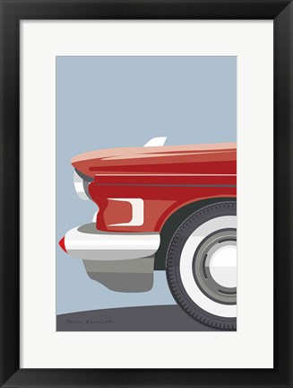 Framed American Vintage Car III Print