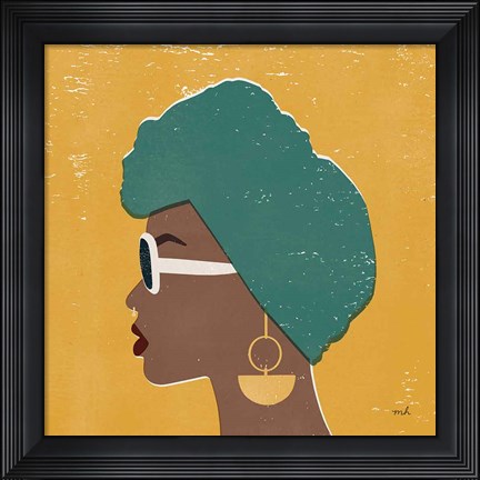Framed Kenya Couture II Bright Print
