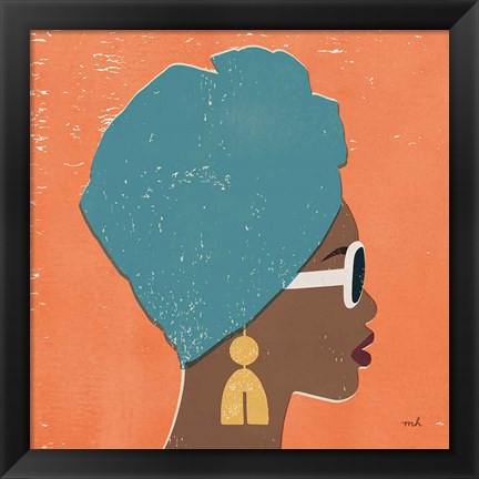 Framed Kenya Couture I Bright Print