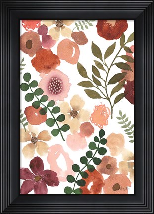 Framed Garden Dance III Print