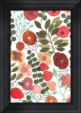 Framed Garden Dance II Print