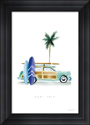 Framed Surf Days I Print