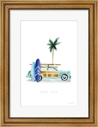 Framed Surf Days I Print