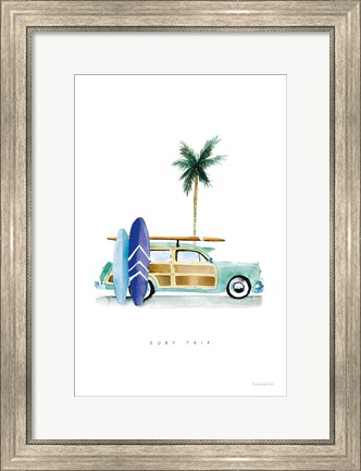 Framed Surf Days I Print