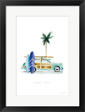 Framed Surf Days I Print