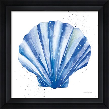 Framed Scallop Shell Sq Print