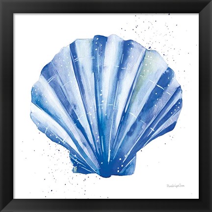 Framed Scallop Shell Sq Print