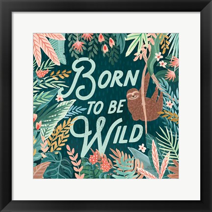 Framed Jungle Hangout II Born to be Wild Print