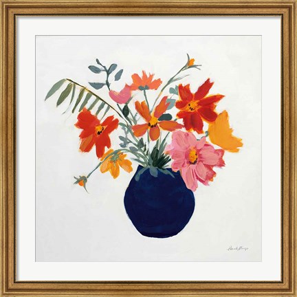 Framed Simplicity Bouquet II Leaves Print