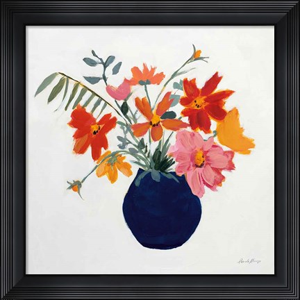 Framed Simplicity Bouquet II Leaves Print