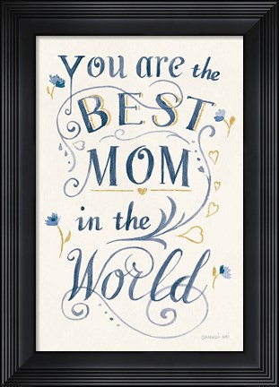 Framed May Flowers Mothers Day Print