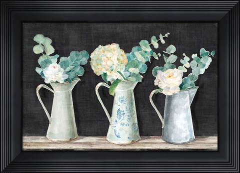 Framed Farmhouse Bouquets Print
