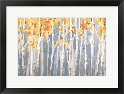 Framed Golden Birches Spice Print