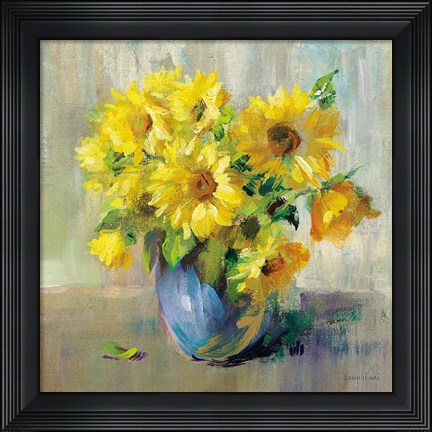 Framed Sunflower Still Life II Print