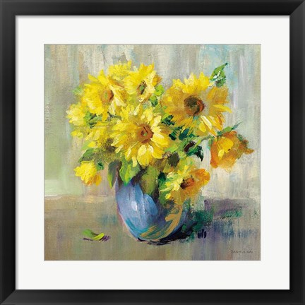 Framed Sunflower Still Life II Print