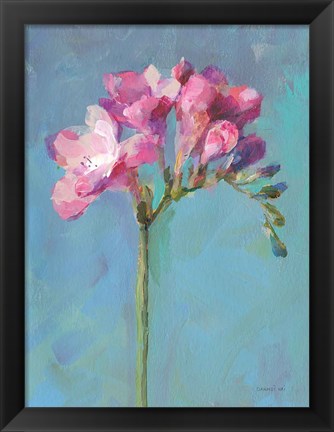 Framed Modern Freesia II Print