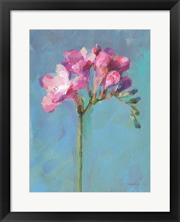 Framed Modern Freesia II Print