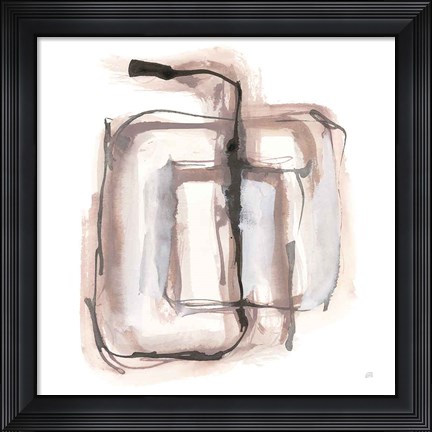 Framed Lost in Squares II Print