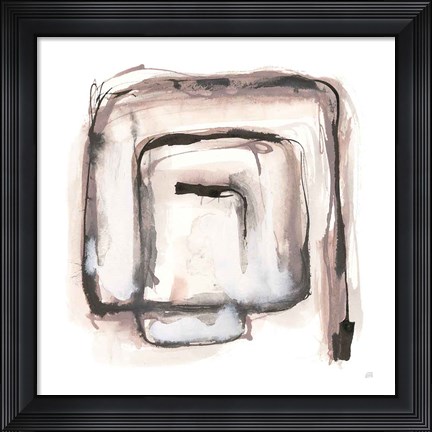 Framed Lost in Squares I Print