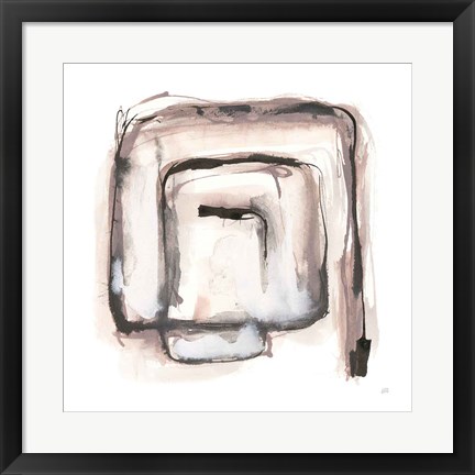 Framed Lost in Squares I Print