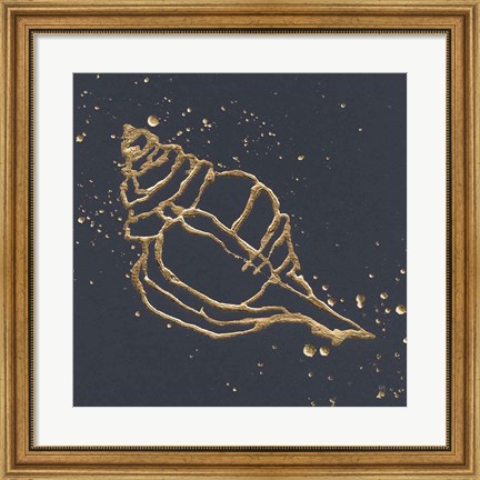 Framed Gold Conch III Print