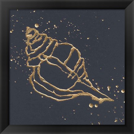 Framed Gold Conch III Print