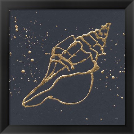 Framed Gold Conch II Print