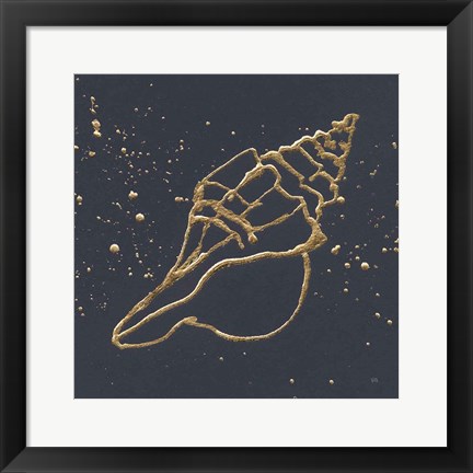 Framed Gold Conch II Print