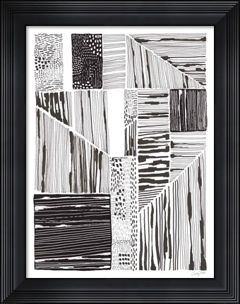 Framed Lined Up II Print